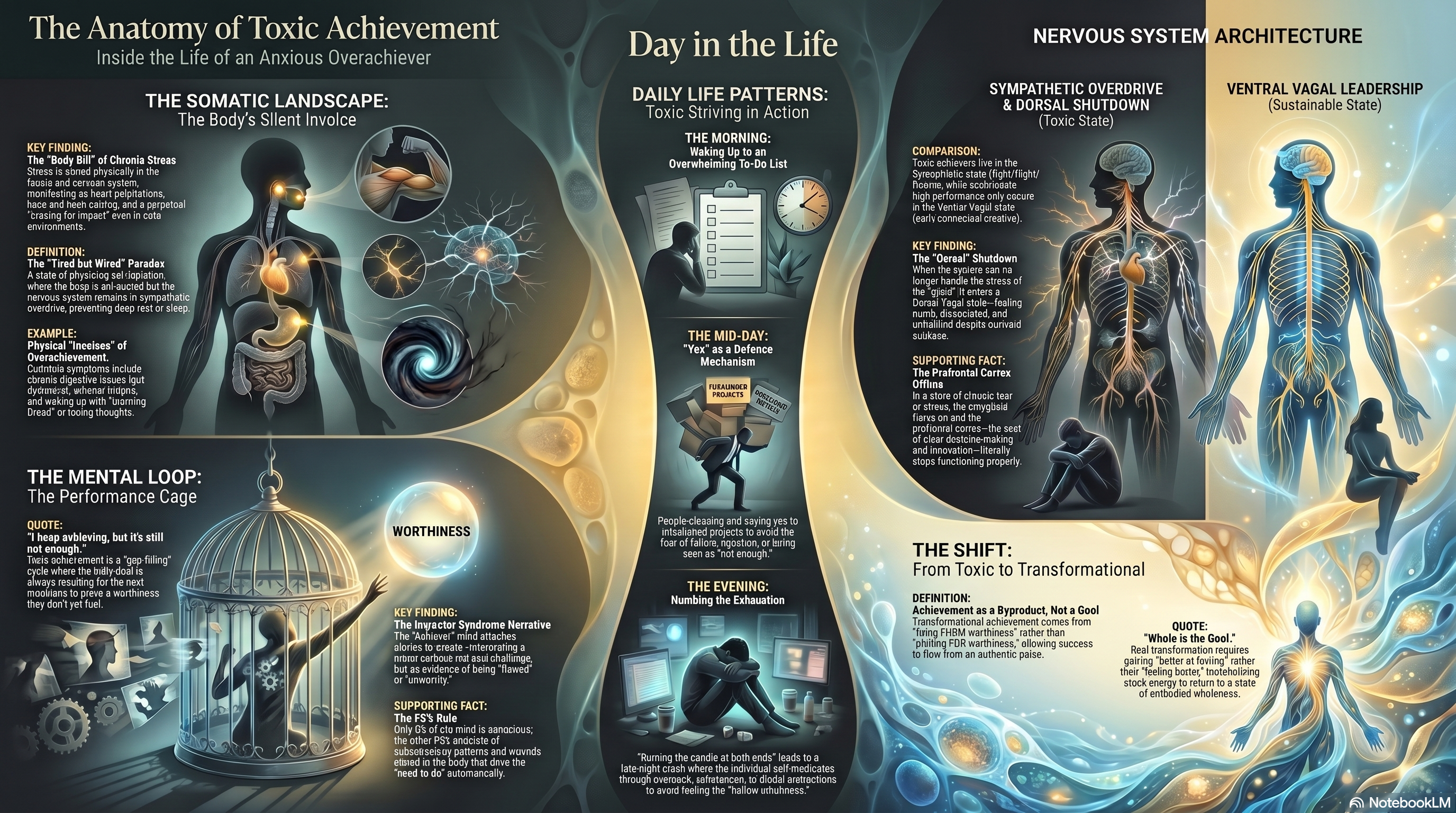 The Anatomy of Toxic Achievement infographic